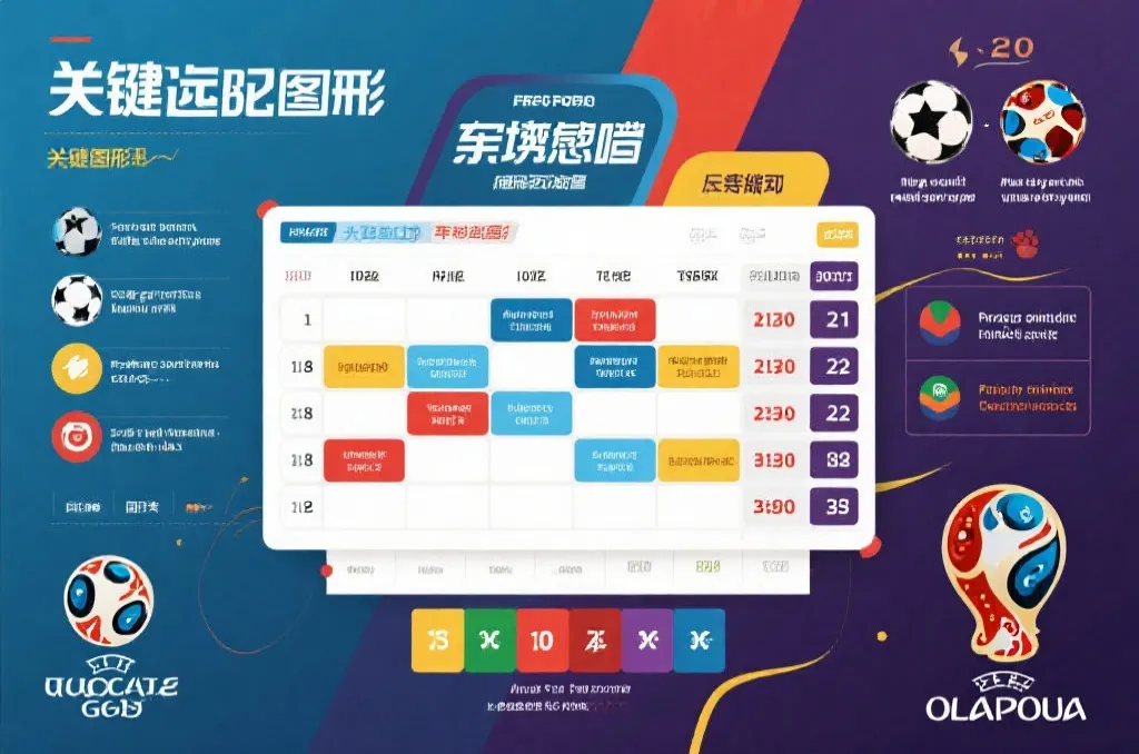 赛程表与积分榜叠加展示，突出关键对阵