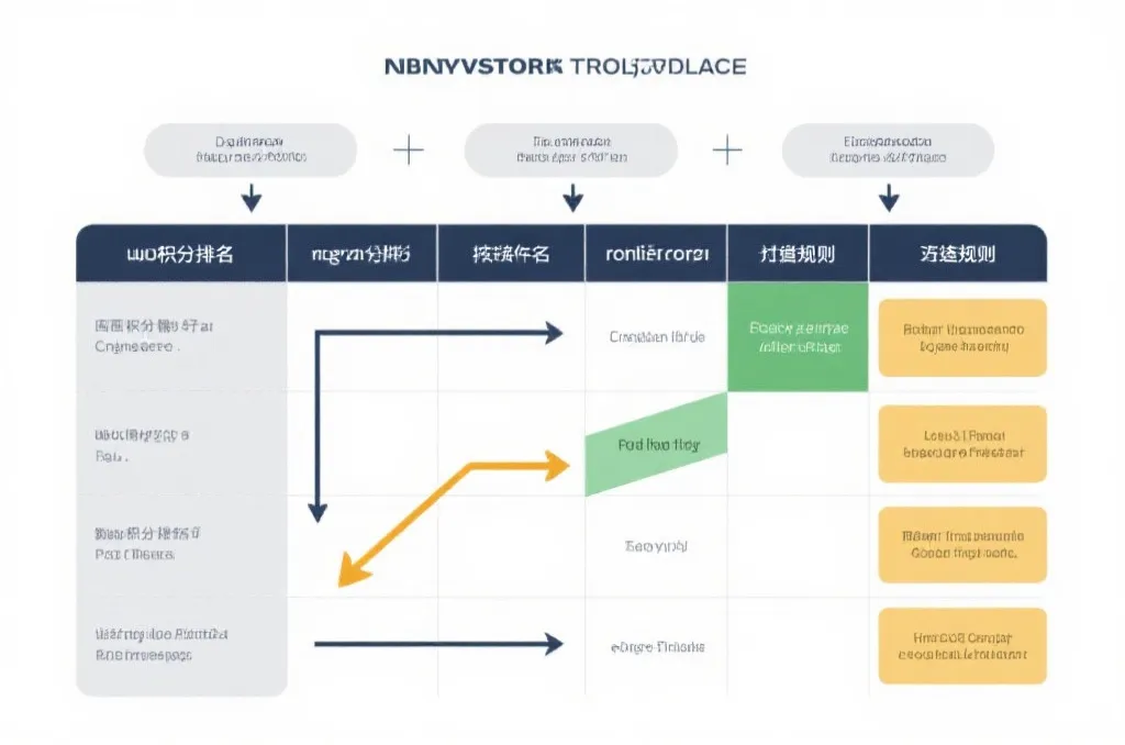 北美积分排名与出线规则关系图